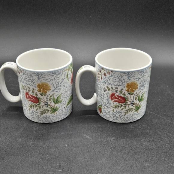 Spode 2 Williamsburg Reserve Collection Blaikley Fern Mugs F2006 England, 3.5"H - Picture 7 of 7